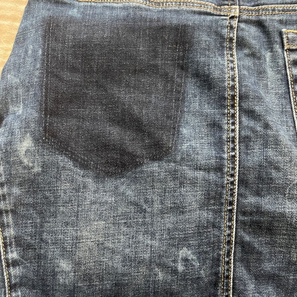 Blank NYC Womens Jean Skirt Size 27 Blue Unfaithful Denim Mini - Picture 10 of 10